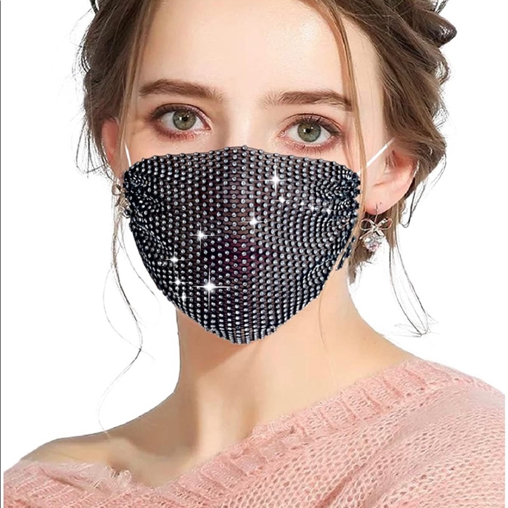 Breathable Rhinestone Mask - Picture 2 of 5
